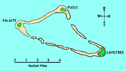 Map 2. Lamotrek Atoll